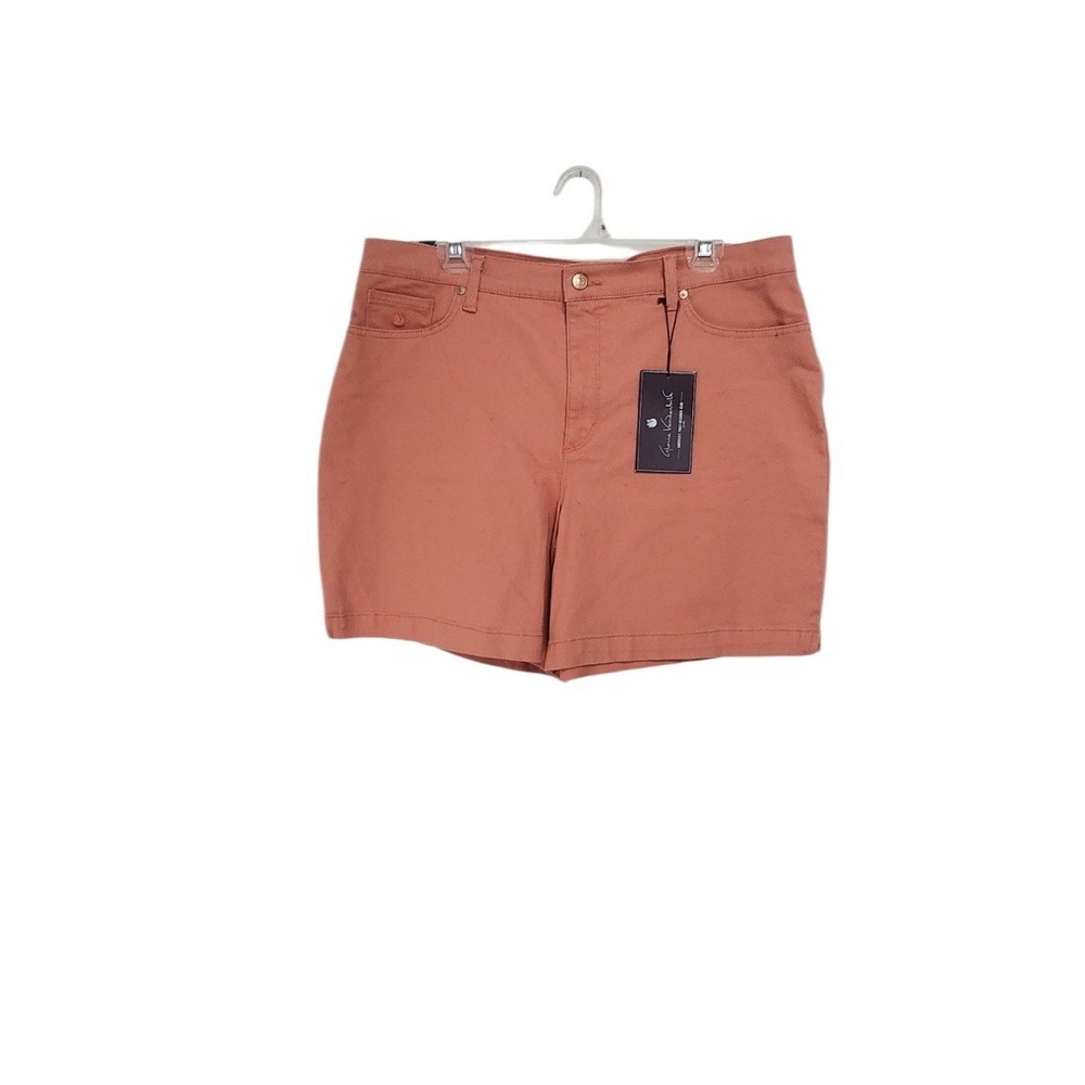 Gloria Vanderbilt Anne Klein Shorts Womens 16 Coral Olive NWT‎ Bundle
